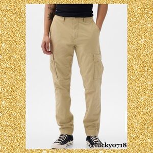 Gap Men’s NWT Cargo Pant in Khaki Sz 36 x 34